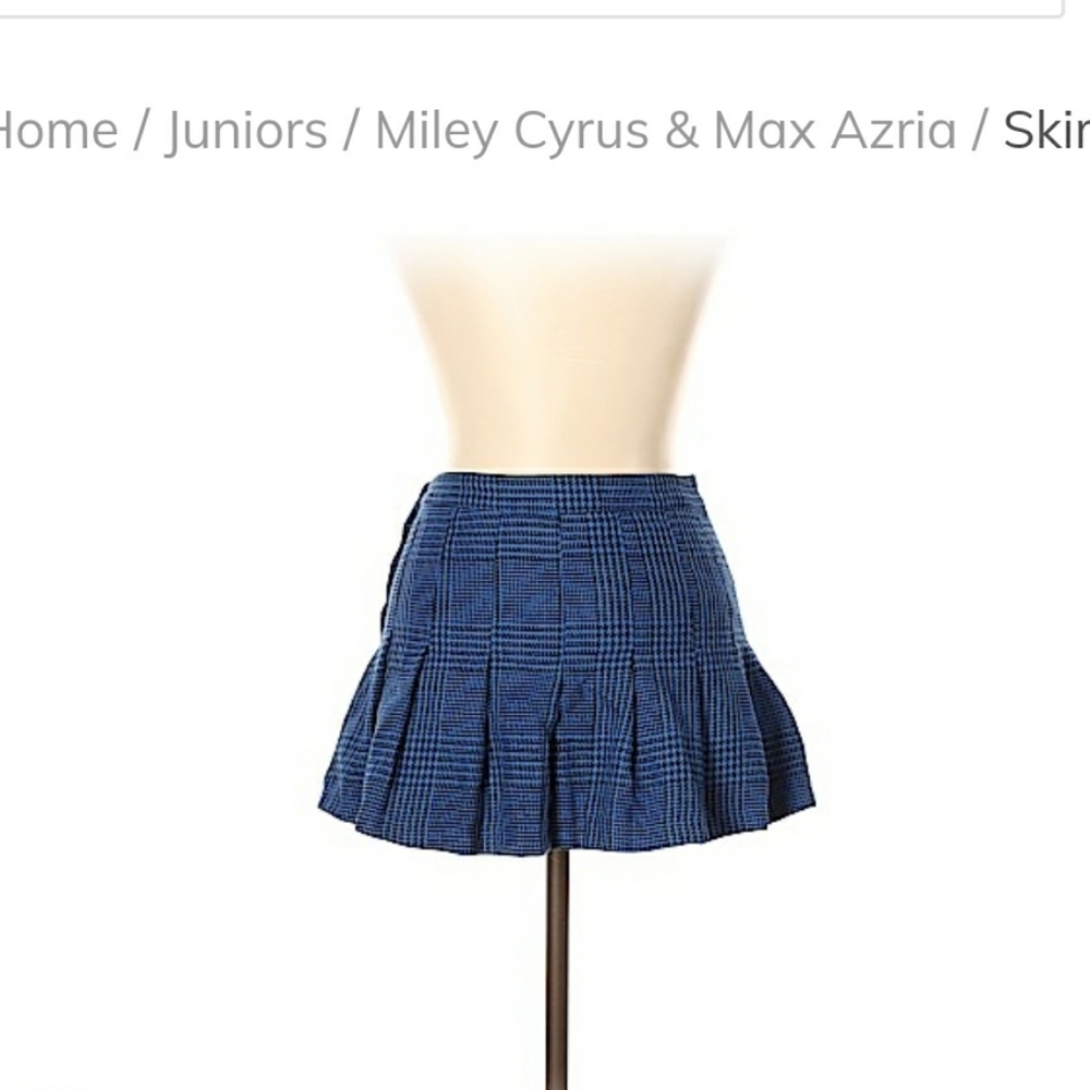 Max Azria × Miley Cyrus | 11 | Pleated Plaid Skirt